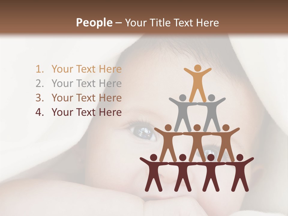 Caucasian Childhood Expression PowerPoint Template