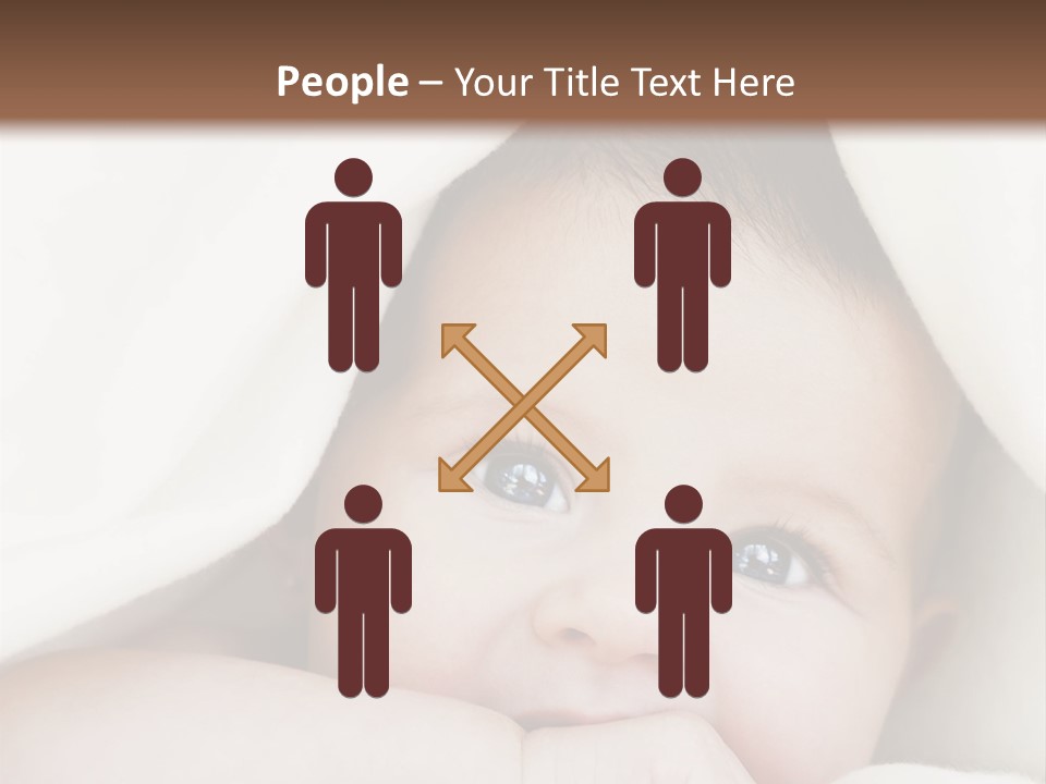 Caucasian Childhood Expression PowerPoint Template