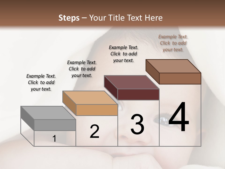 Caucasian Childhood Expression PowerPoint Template