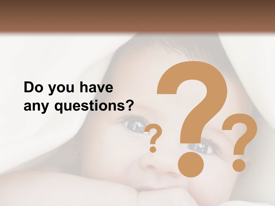 Caucasian Childhood Expression PowerPoint Template