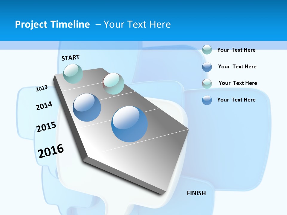 A Group Of Blue Speech Bubbles On A Blue And White Background PowerPoint Template