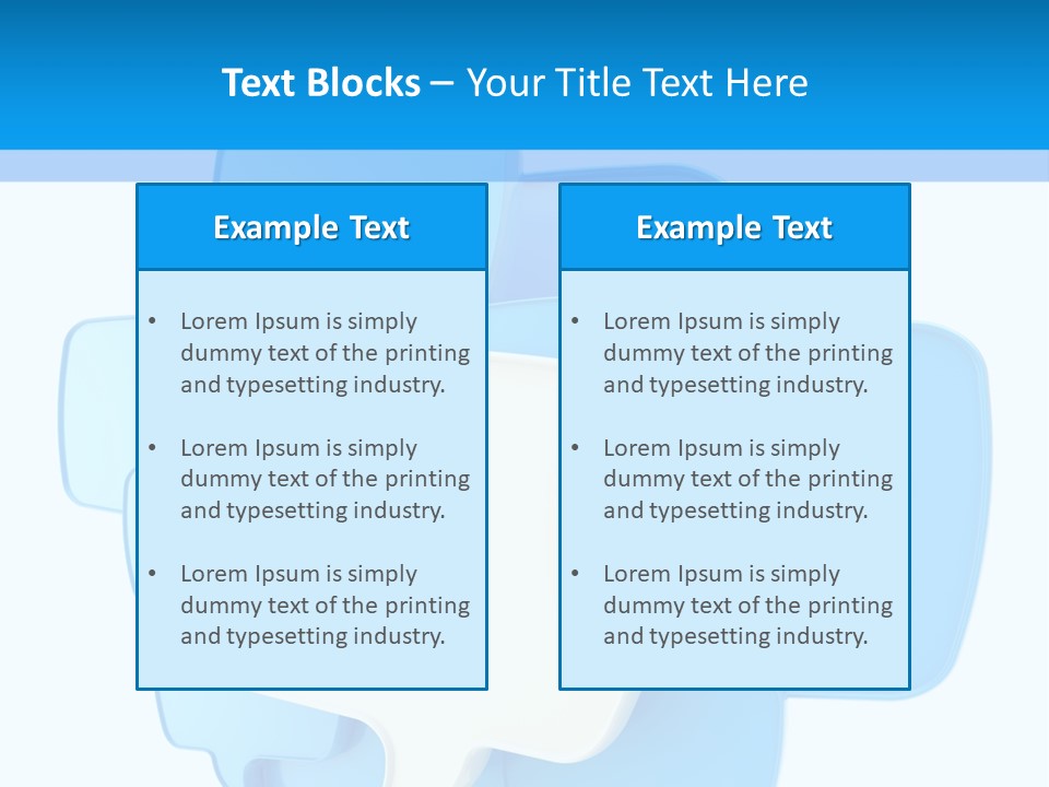 A Group Of Blue Speech Bubbles On A Blue And White Background PowerPoint Template