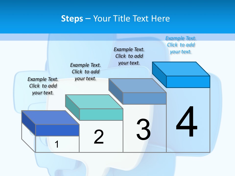 A Group Of Blue Speech Bubbles On A Blue And White Background PowerPoint Template