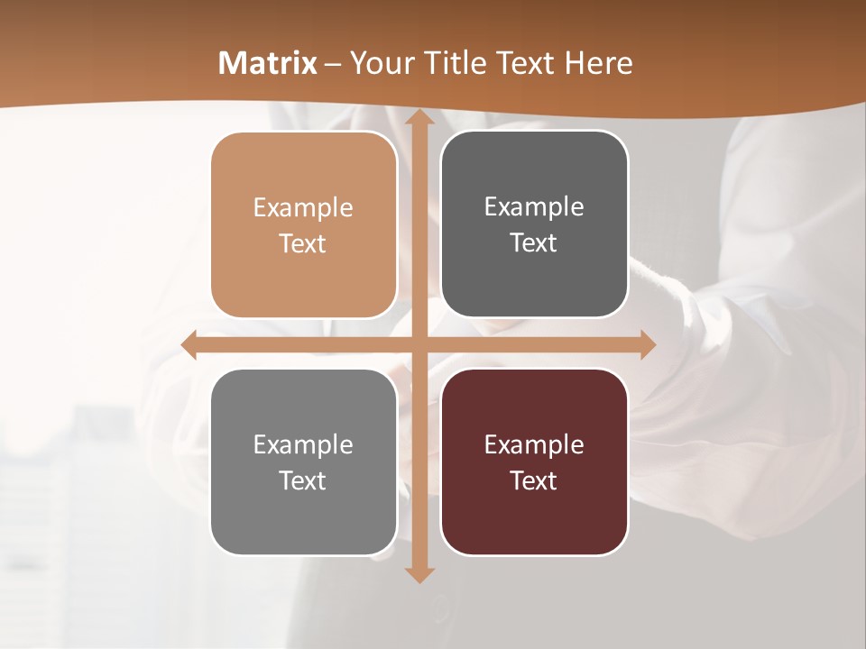 Holding Wedding Shirt PowerPoint Template