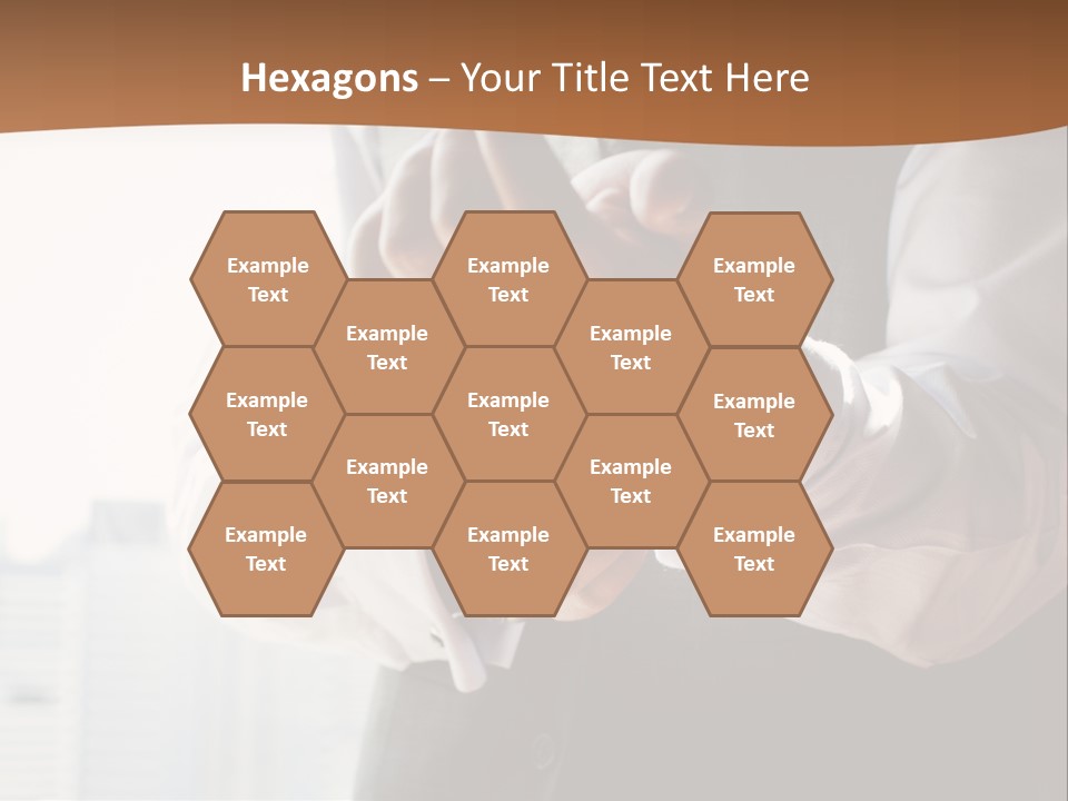 Holding Wedding Shirt PowerPoint Template