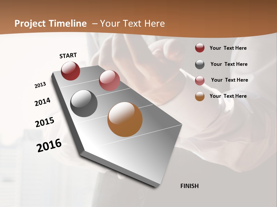 Holding Wedding Shirt PowerPoint Template