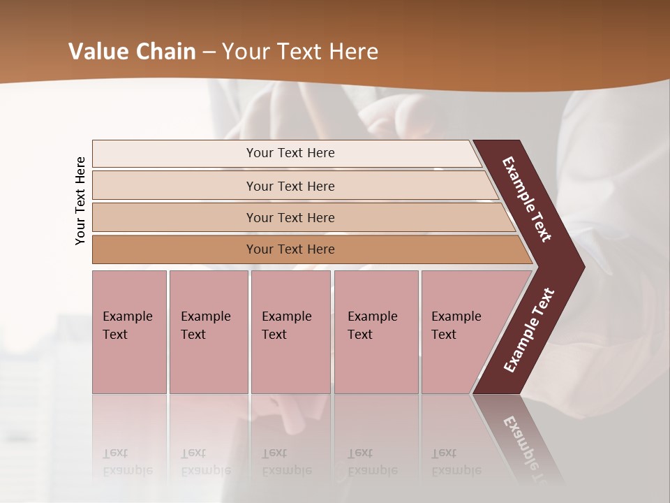 Holding Wedding Shirt PowerPoint Template