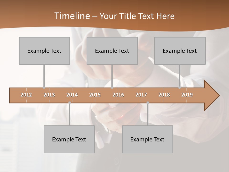 Holding Wedding Shirt PowerPoint Template