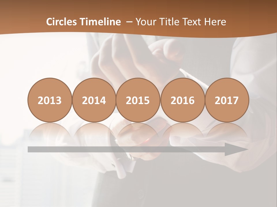 Holding Wedding Shirt PowerPoint Template