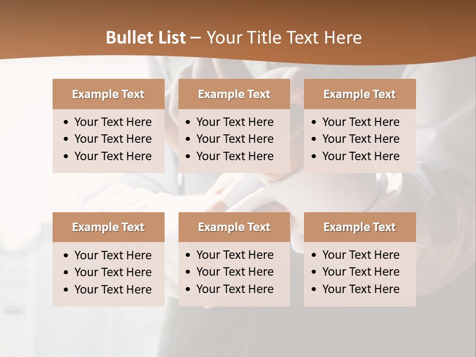 Holding Wedding Shirt PowerPoint Template