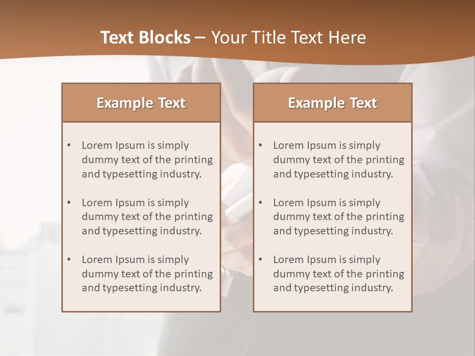 Holding Wedding Shirt PowerPoint Template