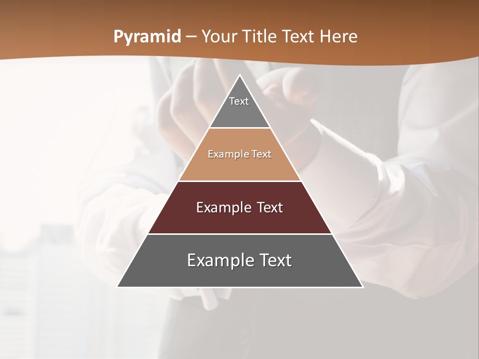 Holding Wedding Shirt PowerPoint Template