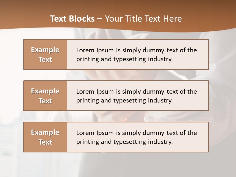 Holding Wedding Shirt PowerPoint Template