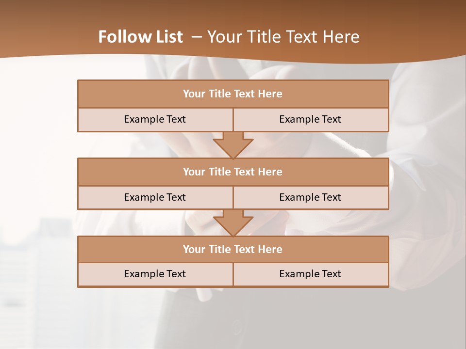 Holding Wedding Shirt PowerPoint Template