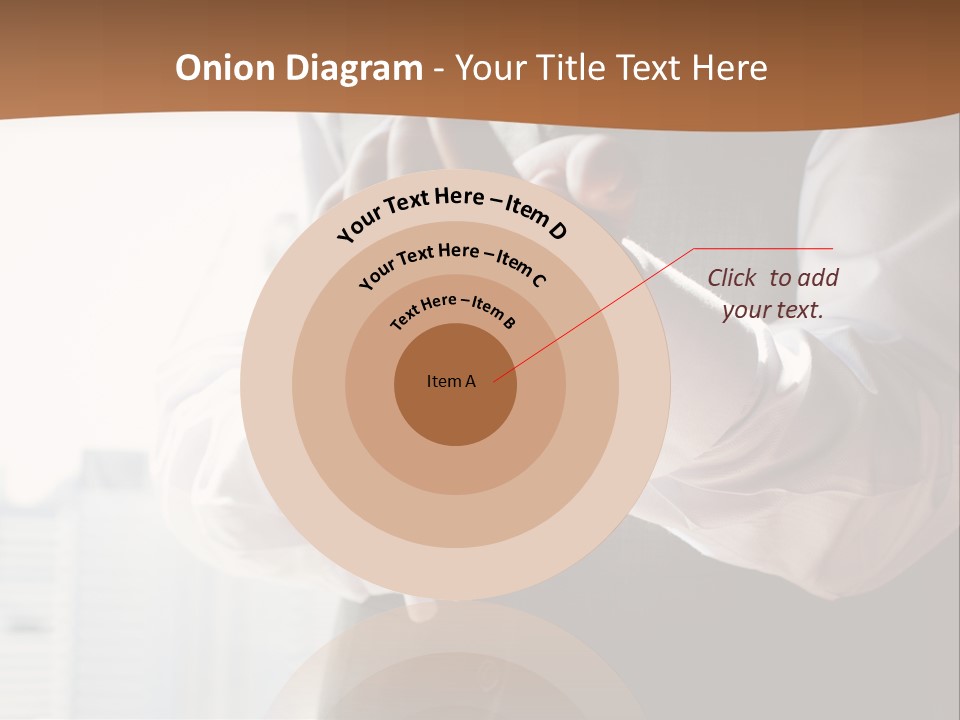 Holding Wedding Shirt PowerPoint Template