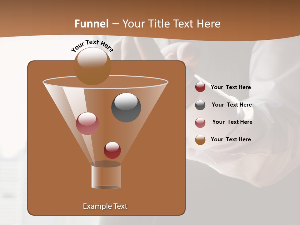 Holding Wedding Shirt PowerPoint Template