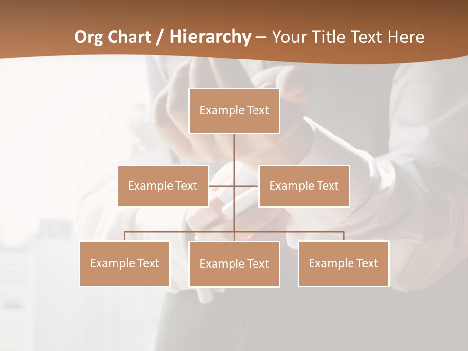 Holding Wedding Shirt PowerPoint Template