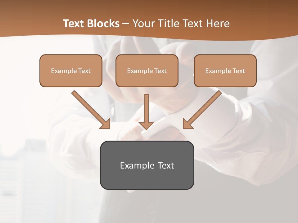 Holding Wedding Shirt PowerPoint Template