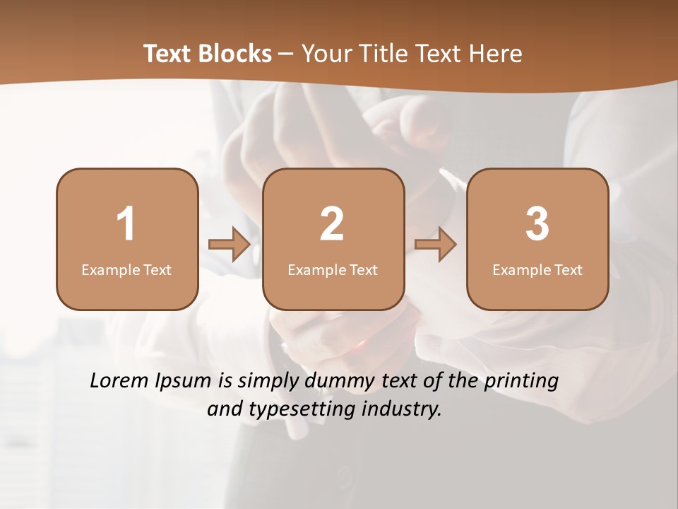 Holding Wedding Shirt PowerPoint Template