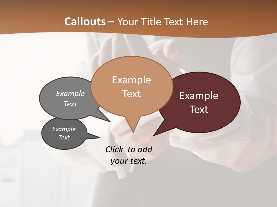 Holding Wedding Shirt PowerPoint Template