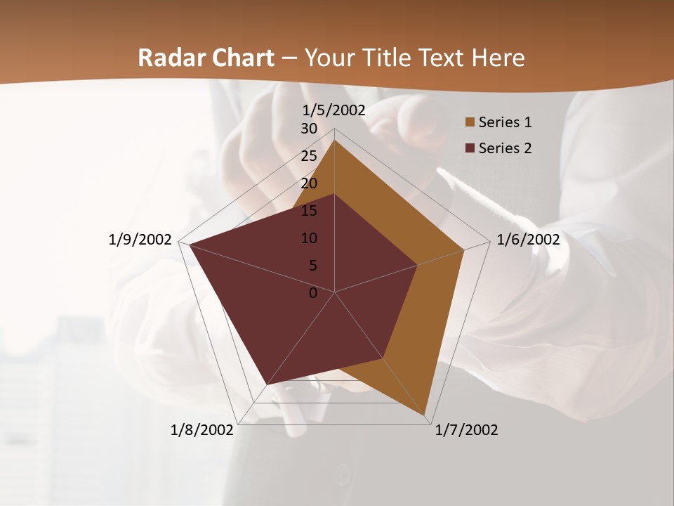 Holding Wedding Shirt PowerPoint Template