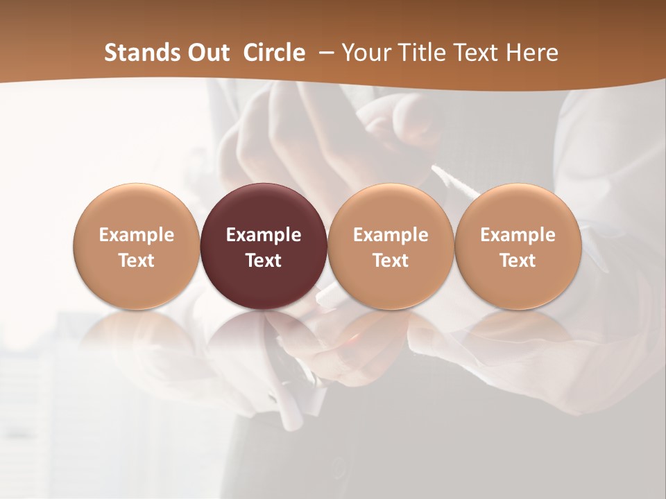 Holding Wedding Shirt PowerPoint Template