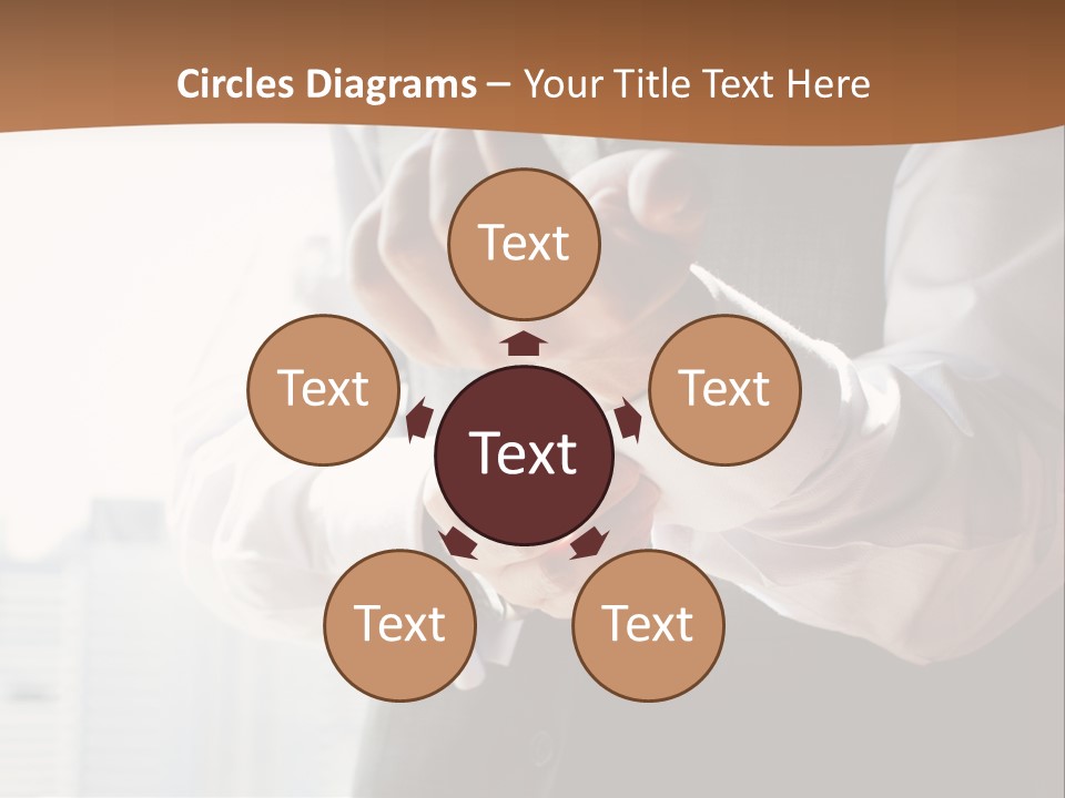 Holding Wedding Shirt PowerPoint Template