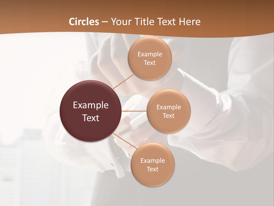 Holding Wedding Shirt PowerPoint Template