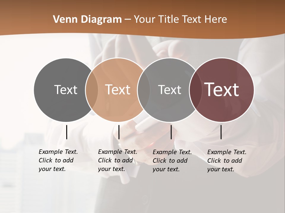 Holding Wedding Shirt PowerPoint Template