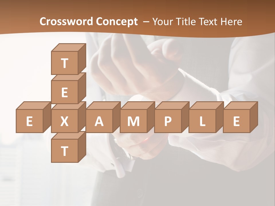 Holding Wedding Shirt PowerPoint Template