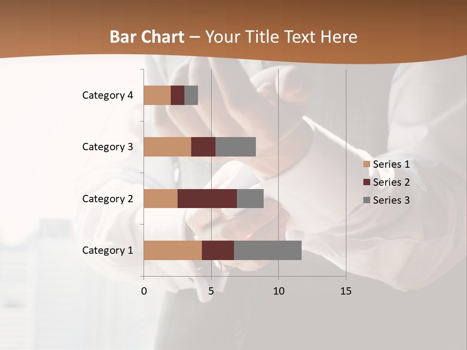 Holding Wedding Shirt PowerPoint Template