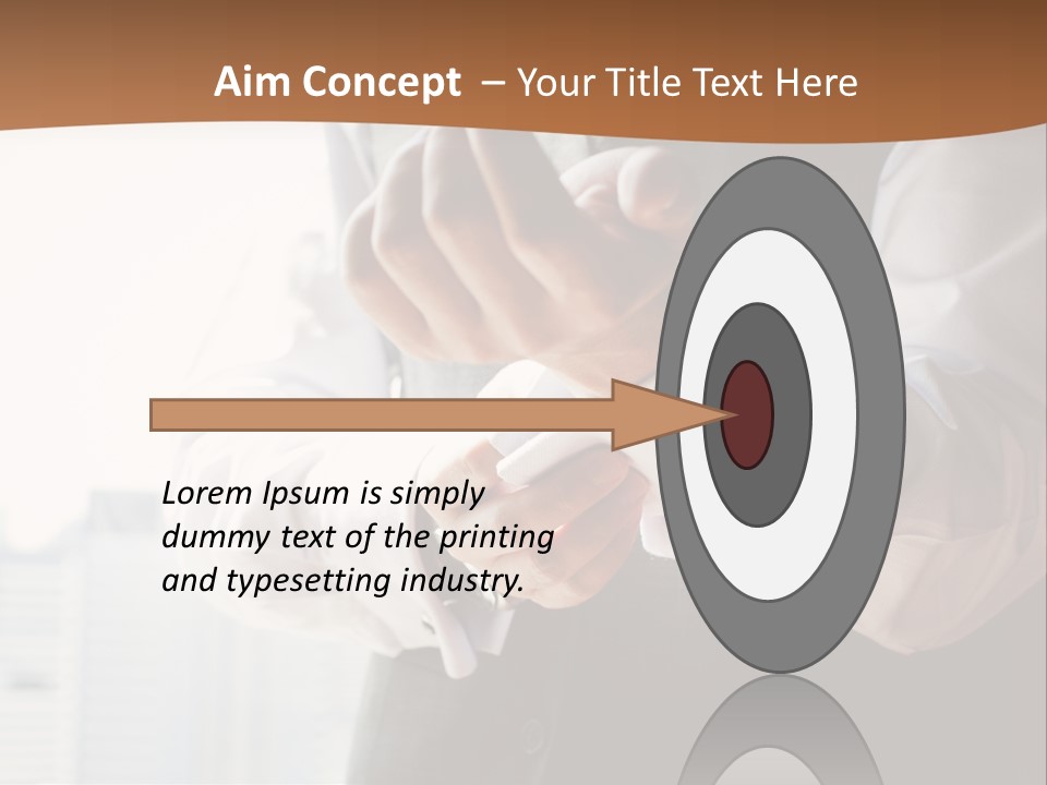 Holding Wedding Shirt PowerPoint Template