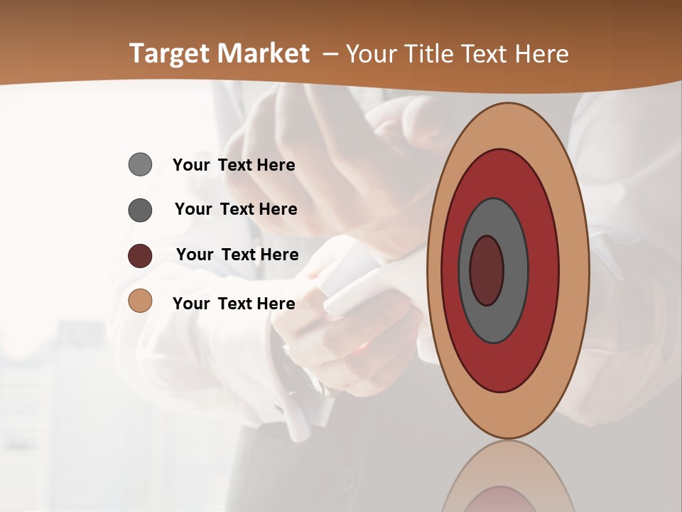 Holding Wedding Shirt PowerPoint Template