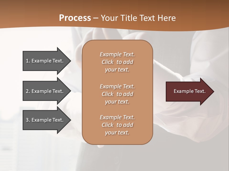 Holding Wedding Shirt PowerPoint Template