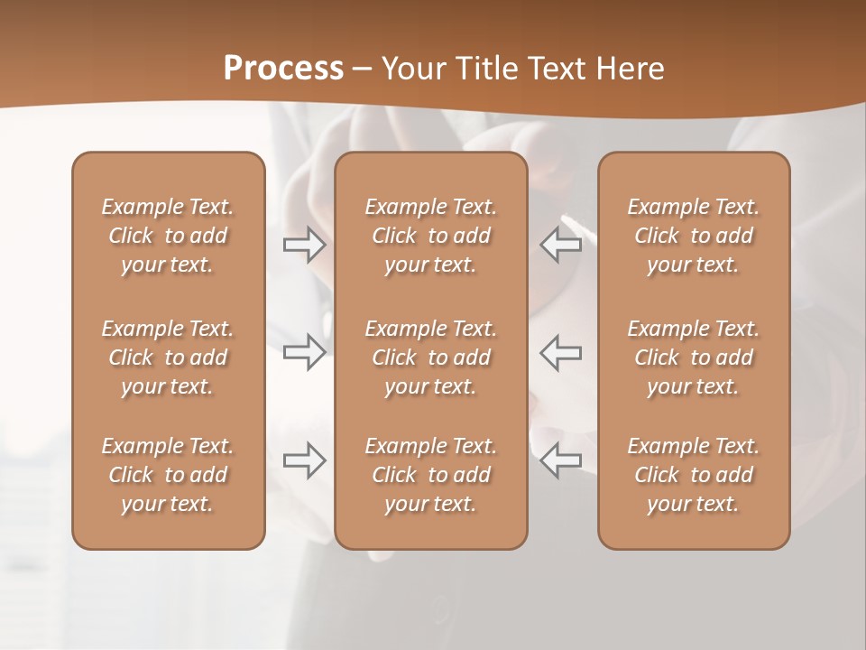 Holding Wedding Shirt PowerPoint Template