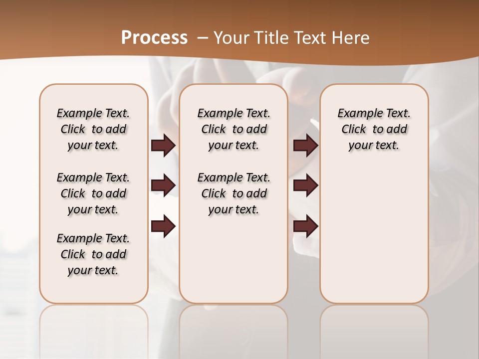 Holding Wedding Shirt PowerPoint Template