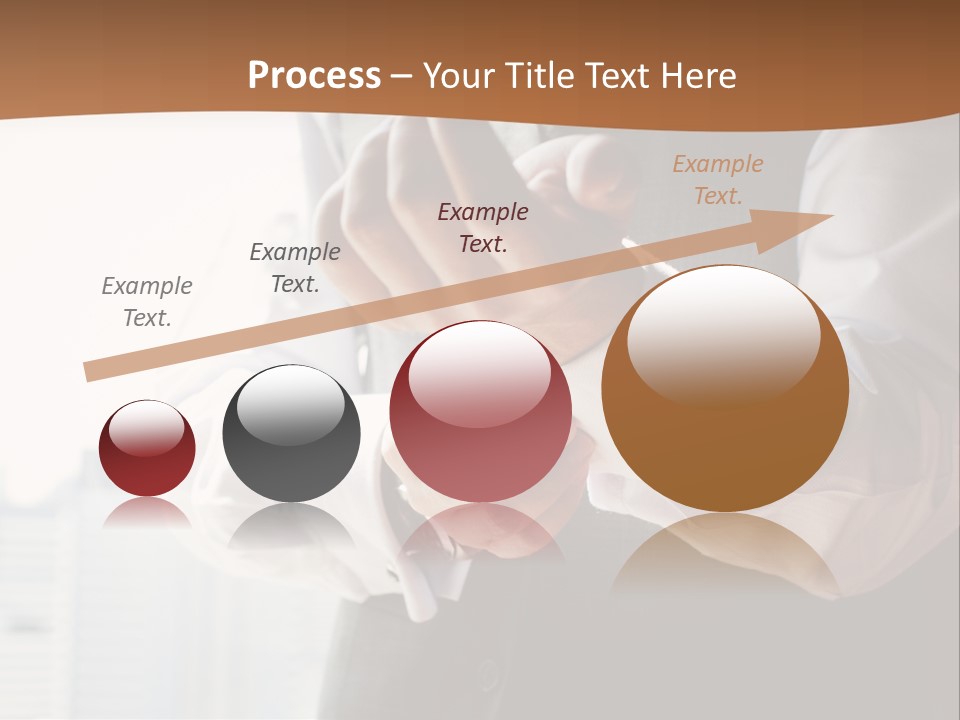 Holding Wedding Shirt PowerPoint Template