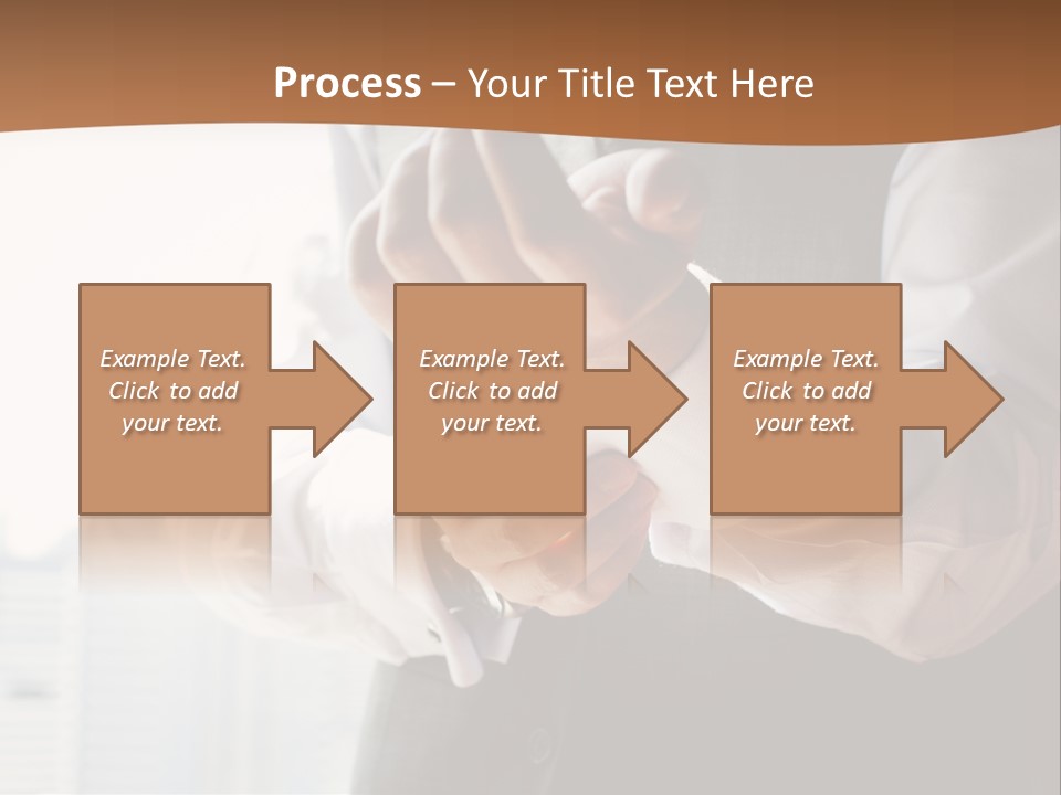 Holding Wedding Shirt PowerPoint Template