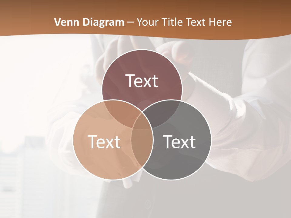 Holding Wedding Shirt PowerPoint Template