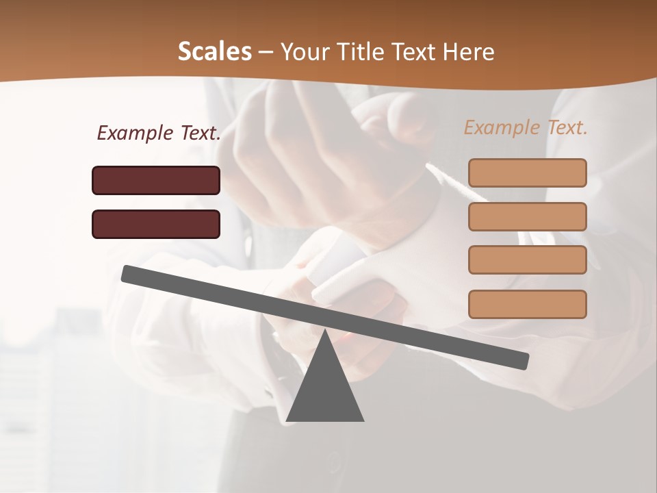 Holding Wedding Shirt PowerPoint Template