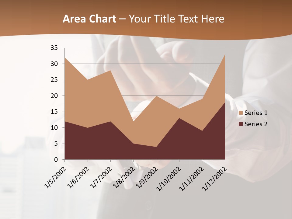 Holding Wedding Shirt PowerPoint Template