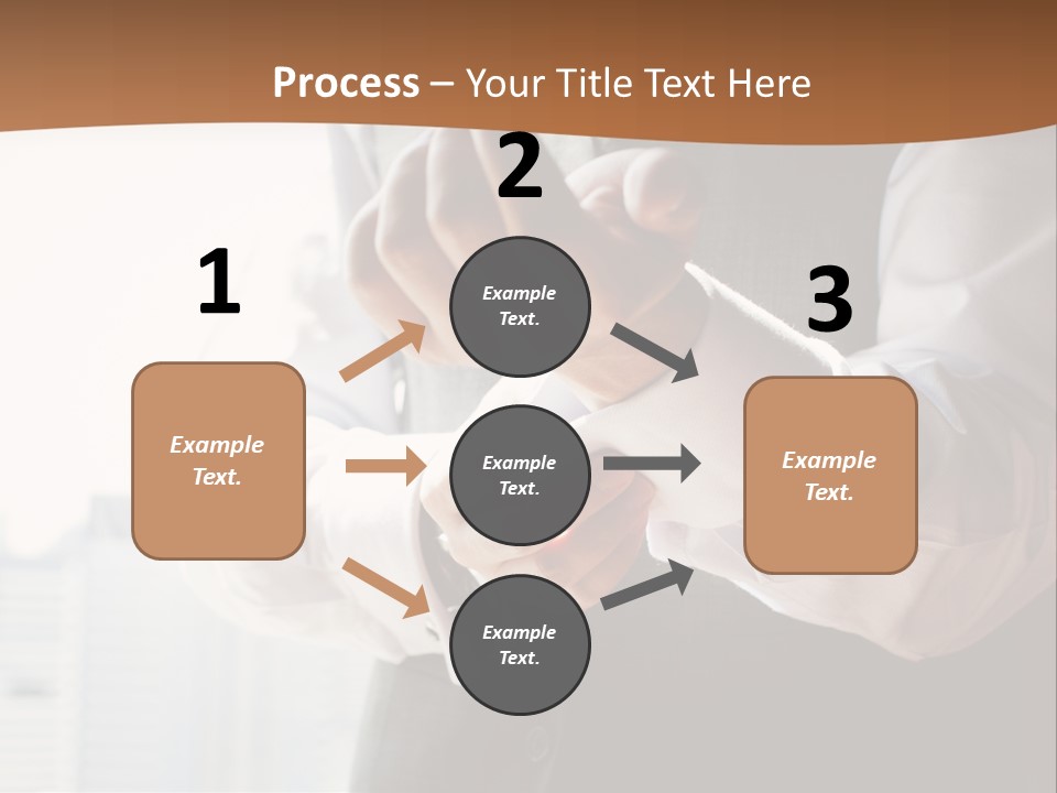 Holding Wedding Shirt PowerPoint Template