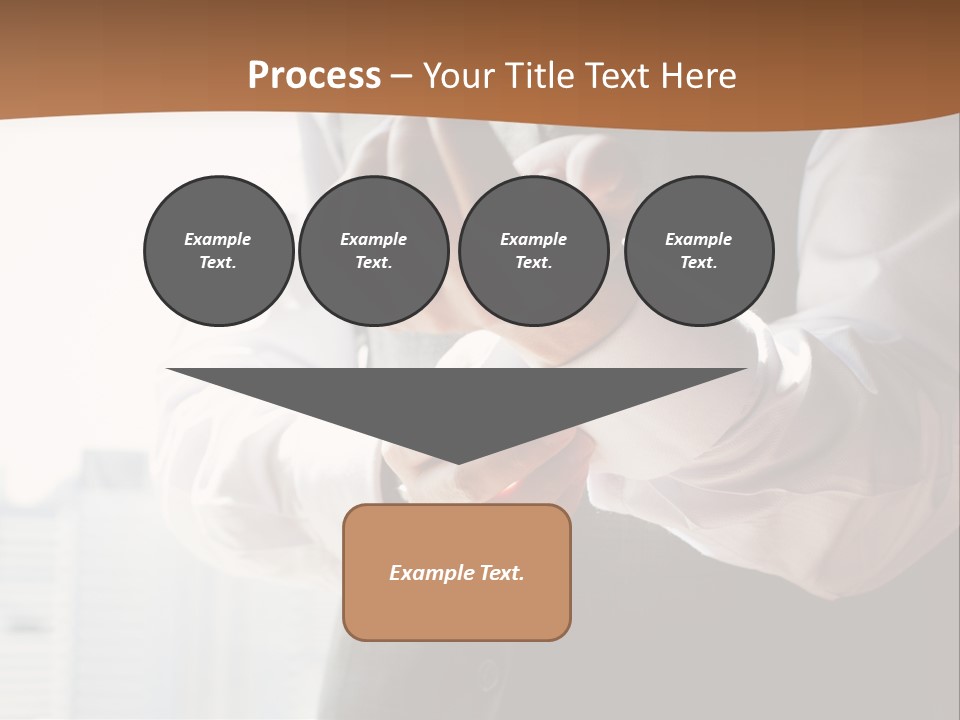 Holding Wedding Shirt PowerPoint Template