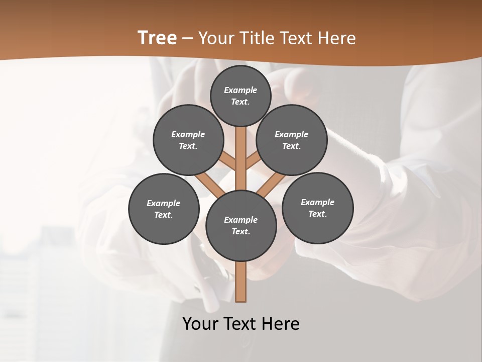 Holding Wedding Shirt PowerPoint Template