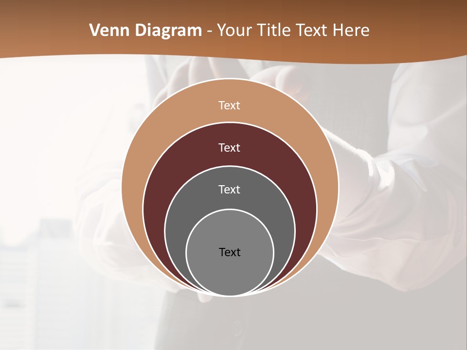 Holding Wedding Shirt PowerPoint Template