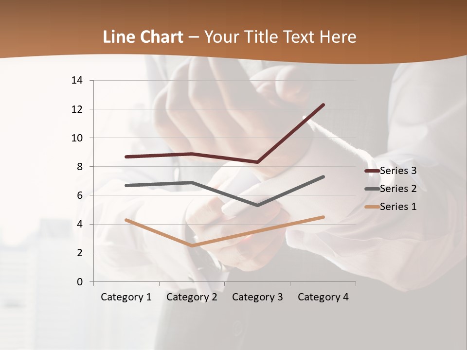 Holding Wedding Shirt PowerPoint Template