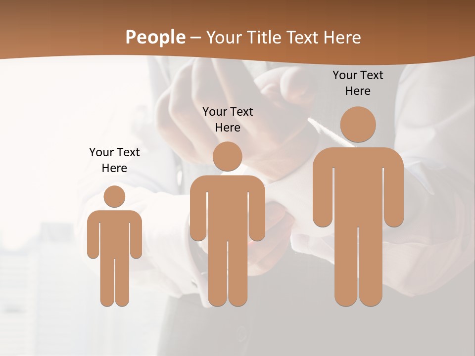 Holding Wedding Shirt PowerPoint Template