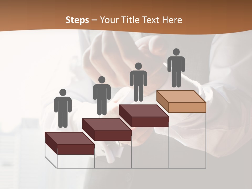 Holding Wedding Shirt PowerPoint Template