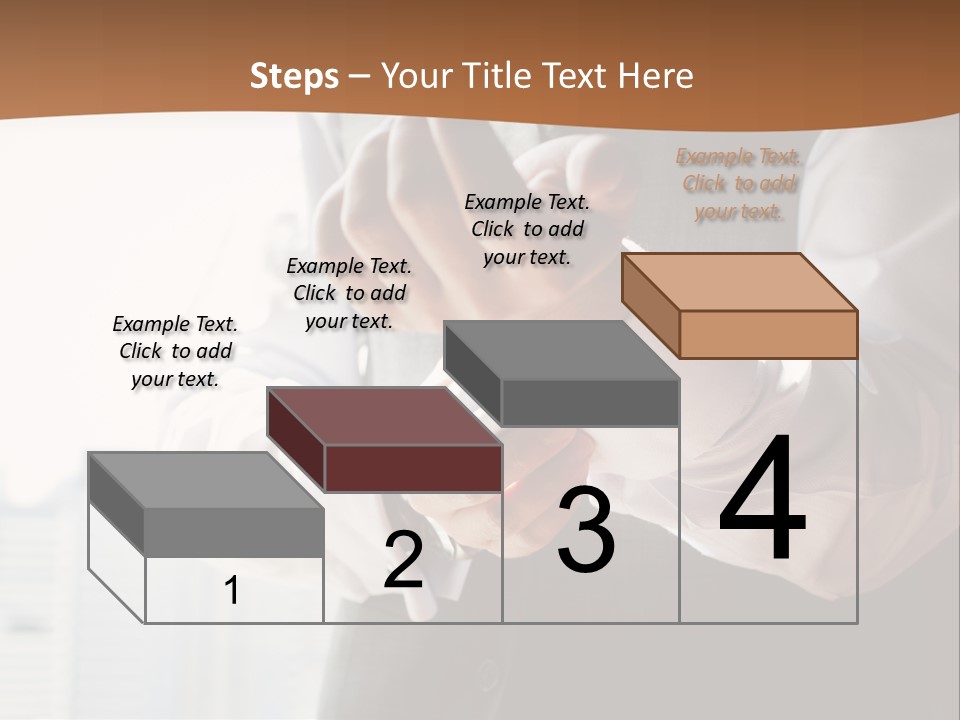 Holding Wedding Shirt PowerPoint Template