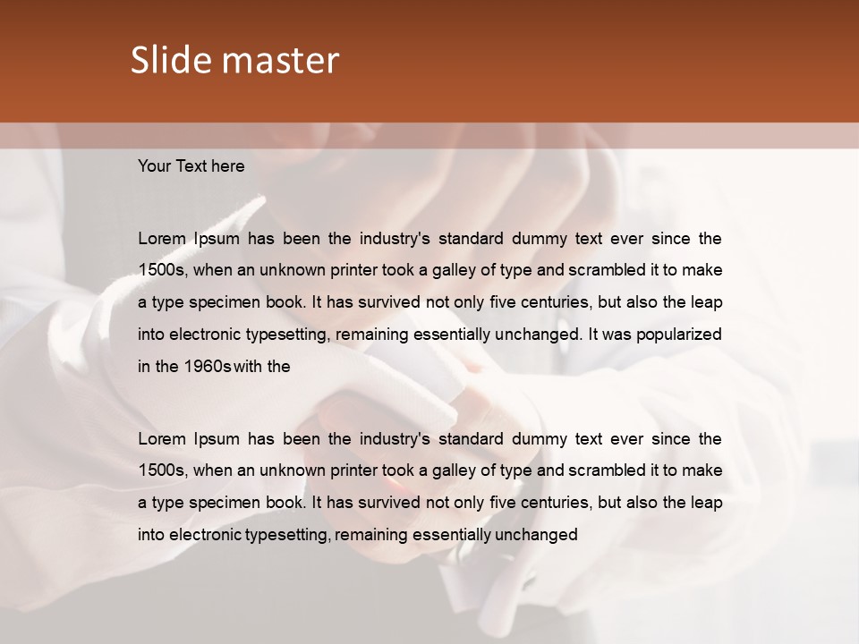 Holding Link Fashion PowerPoint Template